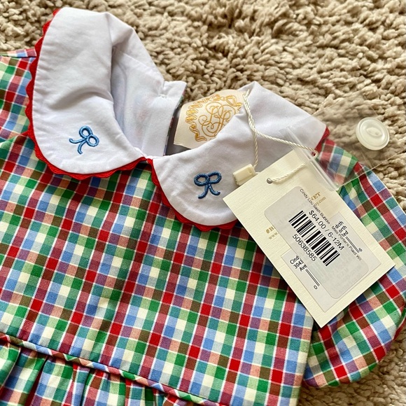 NWT CHRISTMAS Beaufort Bonnet Company bubble romper, 6-12 month - Picture 2 of 3